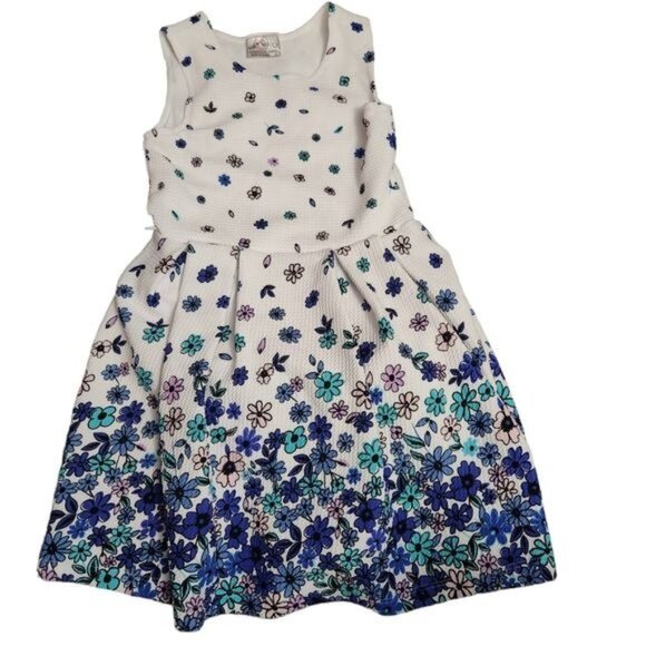 Knitworks Other - Knitworks Girls Size 5 Fit and Flare Stretchy Flower Dress